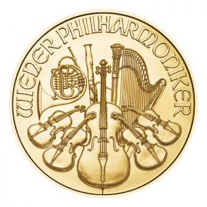 Wiedeński Filharmonik 2023 1/25 uncji złota - Rewers
